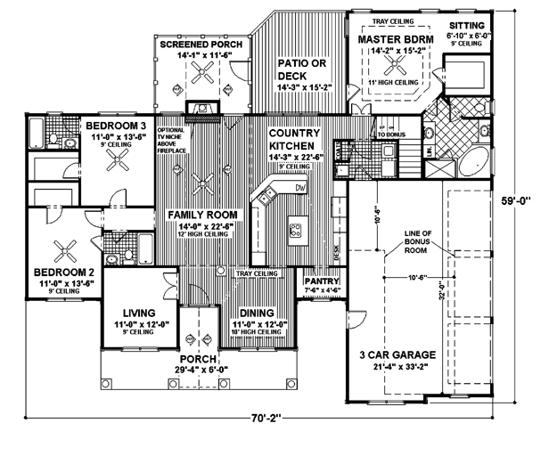 Ranch House Plan 101009 Ultimate Home Plans
