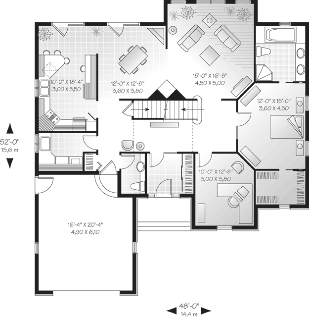 4 X 5 House Plan