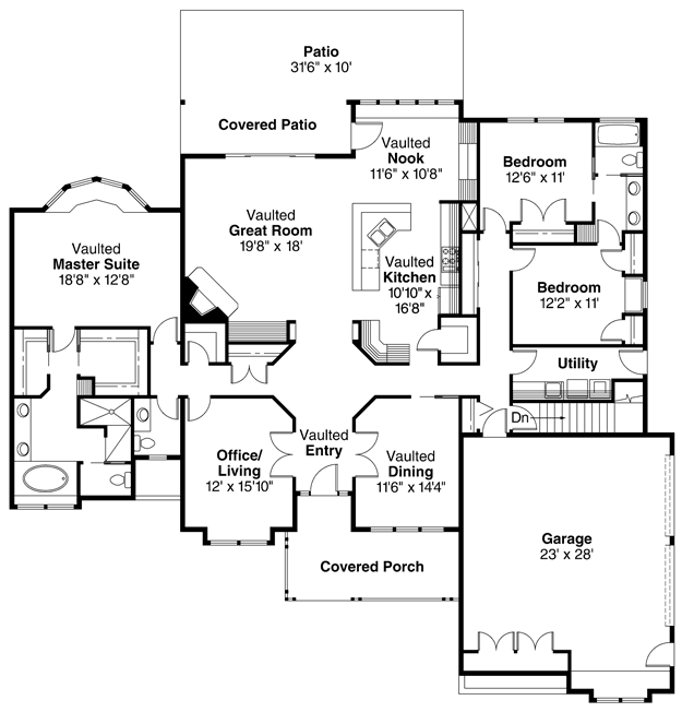 French Colonial-style House Plan from Ultimate Plans