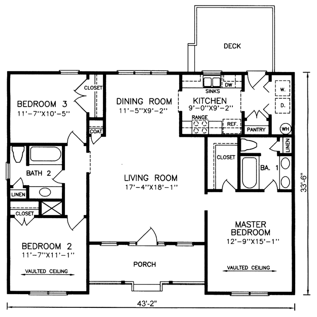 Featured image of post Two Bedroom Simple One Story House Plans